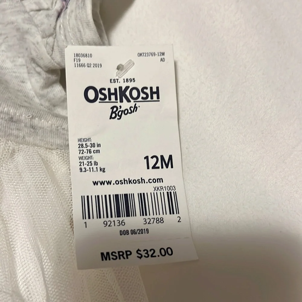 OshKosh B’gosh baby girl unicorn dress
